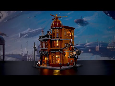 Vidéo Lumibricks Steampunk World 11007 : Aéroclub Steampunk