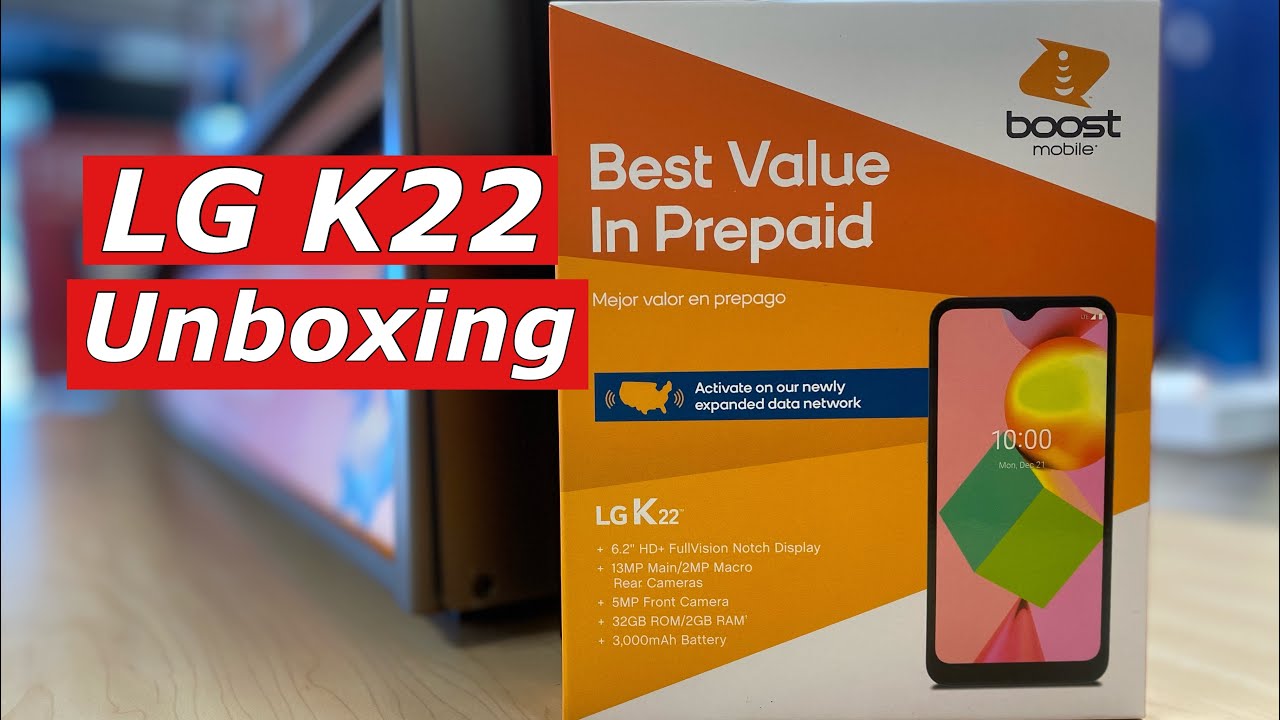 LG K22 Unboxing Boost Mobile