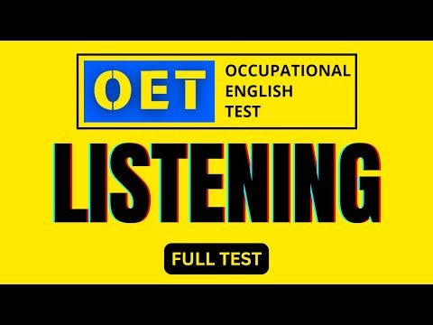 OET listening practice test with answers | OET 2.0 Online Classroom 🎧✨