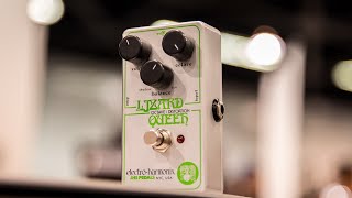 Video thumbnail for Electro-Harmonix Lizard Queen Octave Fuzz and Slap-Back Echo | Demo and Overview at NAMM 2023 by Guitar Center