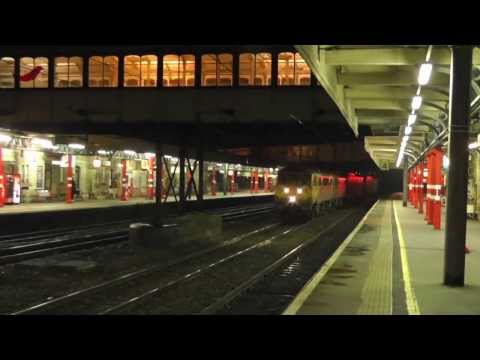 Class 86's in action, at Lancaster 12th December 2013