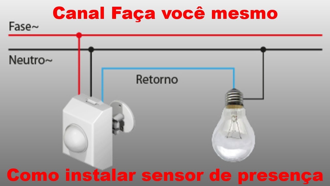Como Instalar SENSOR DE PRESENÇA