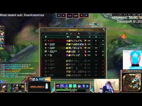 C9 Sneaky as Kog'Maw vs Corki High Elo Botlane Gameplay LoL
