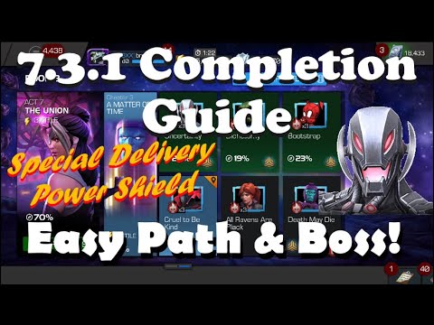 Act 7.3.1 Easy Path & Ultron Boss | Special Delivery & Power Shield | Marvel Contest of Champions
