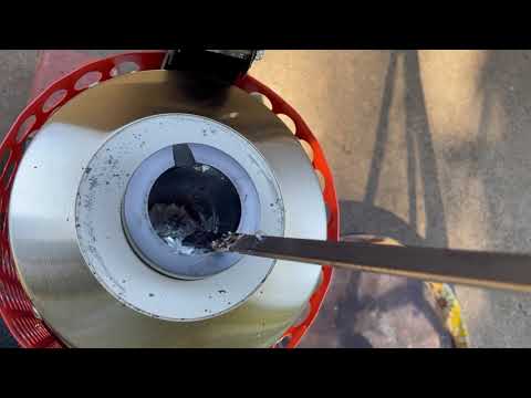 Melting A Fog Light With A ToAuto Electric Furnace Roadside Trash To Treasure