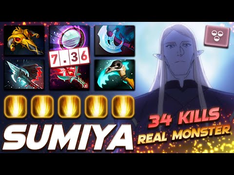 SumiYa Invoker 34 KILLS - Real Monster - Dota 2 Pro Gameplay [Watch & Learn]