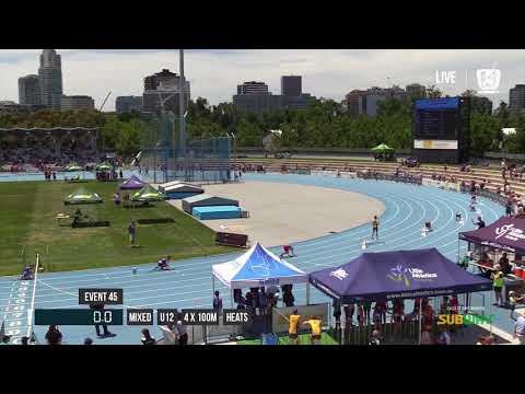 MIXED U12 4X100M HEAT 3 - 2017 SUBWAY STATE RELAY CHAMPIONSHIPS // LAVicTV