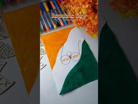 Republic day poster drawing 🇮🇳 #shorts #trending #republicday #india #drawing