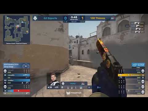 CS GO G2 Esports vs 100 Thieves Взрывной эффект Nexa