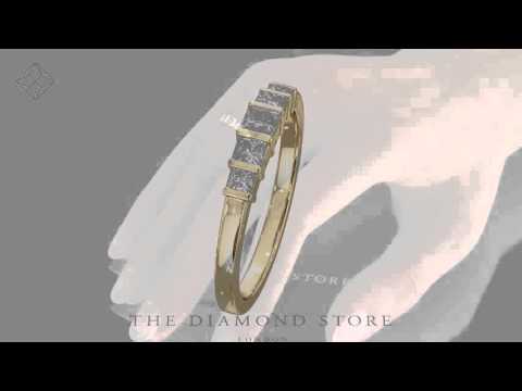 FT21 - 5 Stone Lauren 0,50ct Half Band Eternity Ring