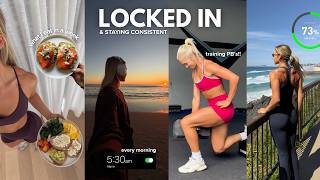 LOCKING IN & staying consistent | 5AM mornings, what I eat in a week, training PB's + healthy habits