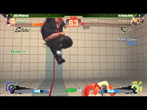 SSF4 AE2012 Loser's Semifinal EG Ricky Ortiz vs AGE NYChrisG - Northeast Championships 14