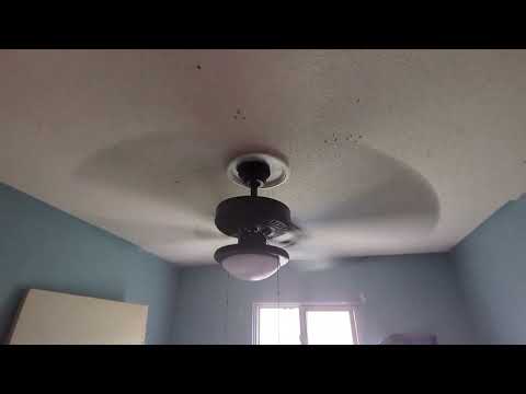 44 inch Hampton Bay Trice Ceiling fan installed!