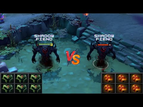 Dota 2 | Shadow Fiend 6x Wraith Band vs Shadow Fiend 6x Bracer | Who will win?