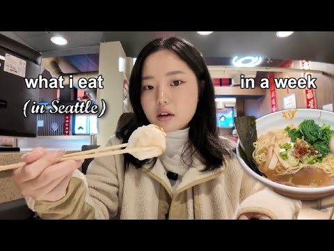 🥟 what i eat in a week in SEATTLE: Asian comfort foods, home cooked meals, cravings 🥢