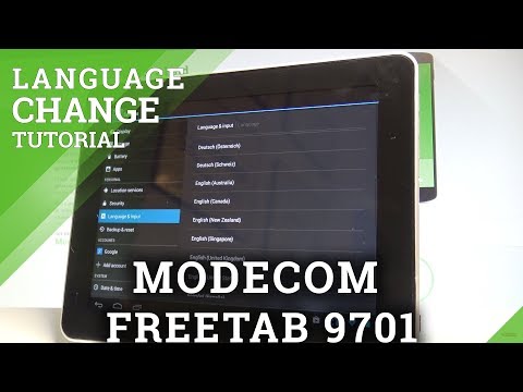 How to Change Language on MODECOM FREETAB 9701 - Language Settings |HardReset.Info