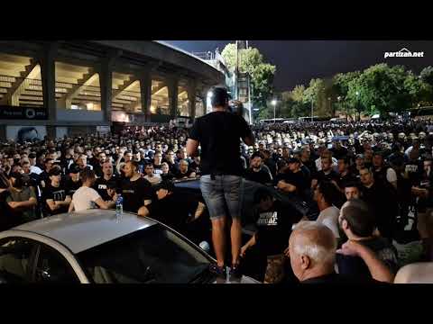 PROTEST PROTIV UPRAVE FK PARTIZAN, 31.08.2023 #partizan #grobari