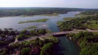 Narrow River by Sprague Bridge - Narragansett Rhode Island - Drone Music Video