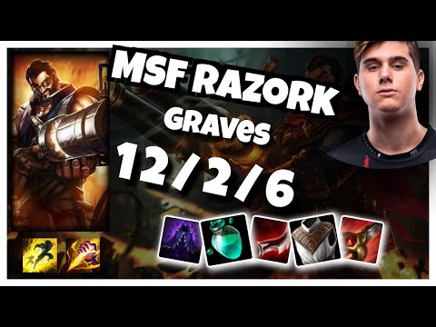 MSF Razork Graves JUNGLE (12/2/6) vs SYLAS Gameplay Replay - Patch 10.20