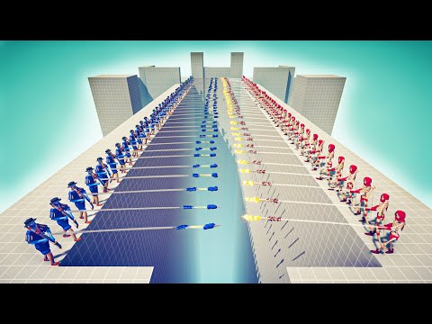 ALL RANGED UNITS TOURNAMENT (50x vs 50x) - Totally Accurate Battle Simulator TABS