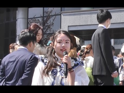 令和５年度学位記授与式大学院修了生インタビュー ２