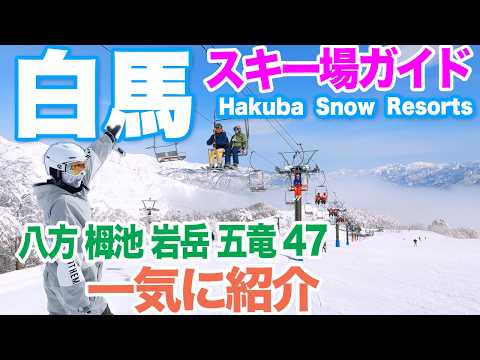 【白馬エリア スキー場ガイド】５大ゲレンデ 一気に紹介　八方尾根、栂池、岩岳、五竜、Hakuba47どんな感じ？ インバウンド事情やアフタースキーも