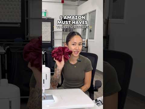 5 amazon must-haves making our scrunchies 🔥✂️ #smallbusiness #amazonmusthaves #scrunchies