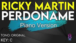Ricky Martin - Perdoname (Piano Version) - Karaoke Instrumental