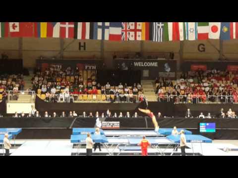 ZHONG Xingping CHN compulsory Trampoline World Championships 2015