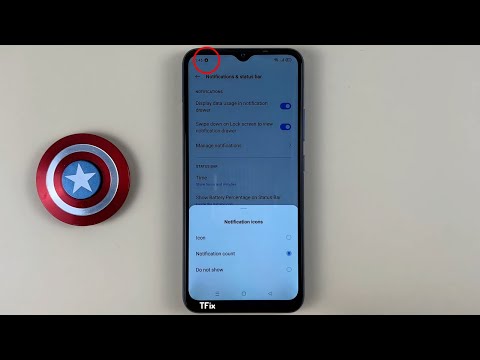 How to hide the Status Bar Notification Icon on Realme C15 Android 11