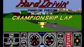 Hard Drivin' Sega Genesis Complete Game Longplay Gameplay Only