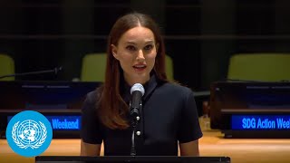 Natalie Portman on Ending Gender-based Violence at SDG Acceleration Day | United Nations