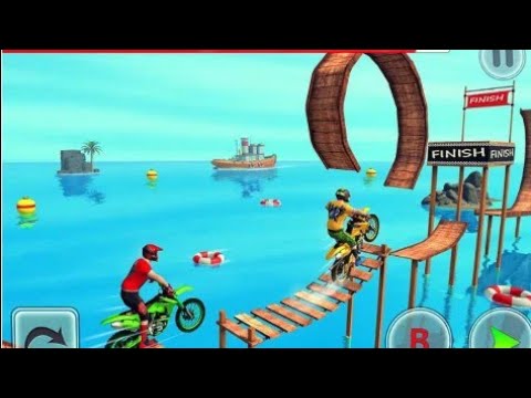 Impossible Moto Bike Tracks 3D: Yellow Moto Driving Stunts Last 2 (14 & 15) Levels -Android GamePlay
