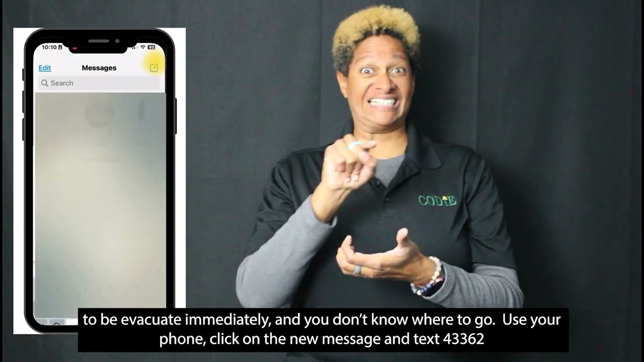 Text Shelter & Zip Code to 43362