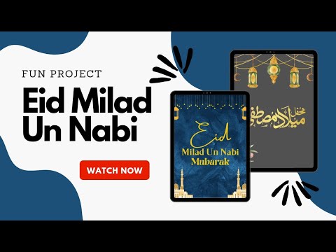 Eid Milad un Nabi card | Canva Design  | Canva tutorial | Computerlab