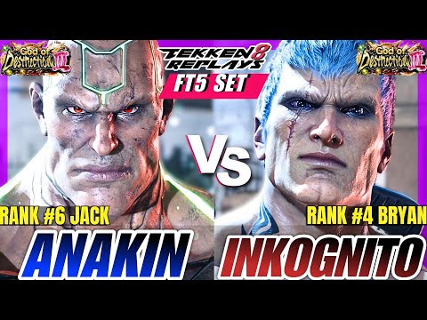 Tekken 8 - Anakin (Jack-8) vs Inkognito (Bryan) | High Level FT5 Set