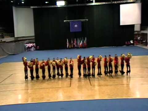 Mažoretky Panenky Princess Hranice - Mistrovství světa 2012 Neuchatel, Švýcarsko - 6.místo