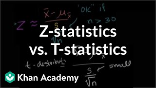 Z-statistics vs. T-statistics