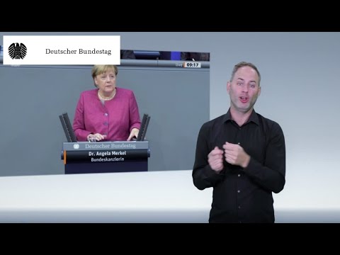 Gebärdensprachvideo: Merkel-Appell in der Generaldebatte - "Halten Sie sich an die Regeln!"