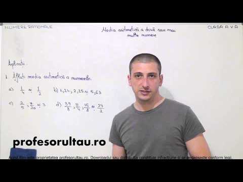 media aritmetica numere rationale - profesorultau.ro