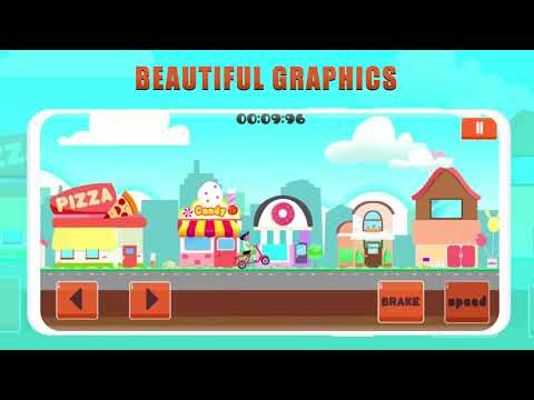 Girls run bike: Real racing Video