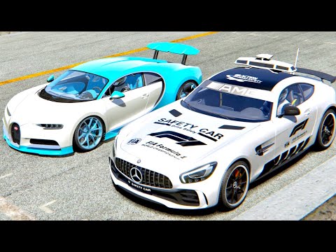 Safety Car engine F1 2004 vs Bugatti Chiron - Old Spa