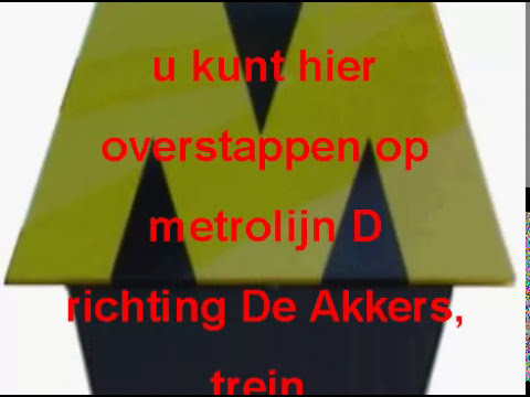 Rotterdam (RET Metro); announcement for next stop; Rotterdam Centraal (2011)