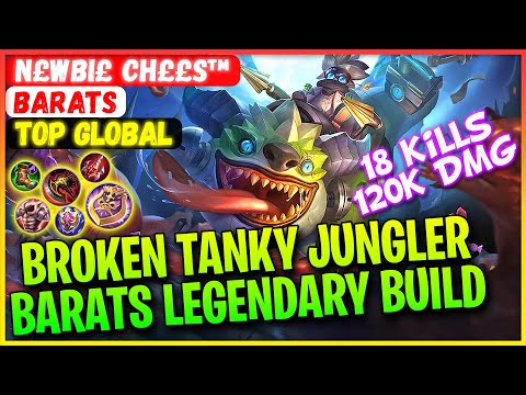 BROKEN TANKY JUNGLER, Barats Legendary Build [ Top Global Barats ] N£WBI£ CH££S™ - Mobile Legends