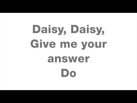 Bicycle Built For Two lyrics