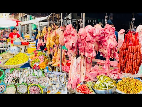 Cambodian Daily Food & Lifestyle @Countryside & City Street Market - Fresh Food & Breakfast 