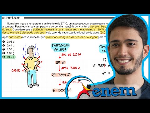 ENEM 2016 2ª aplicação - Num dia em que a temperatura ambiente é de 37 °C, uma pessoa, com essa mesm