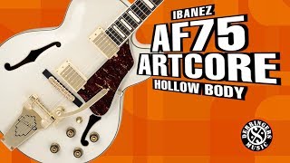 Video thumbnail for Ibanez AF75 Hollow Body Electric Guitar by Derringers Music | Adelaide Forestville Store