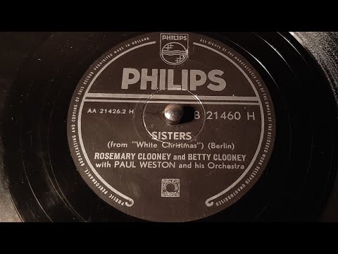 Rosemary Clooney & Betty Clooney - Sisters - 78 rpm - Philips B21460