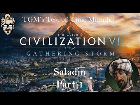 Let's Play Civilization 6: Gathering Storm - Deity - Saladin part 1